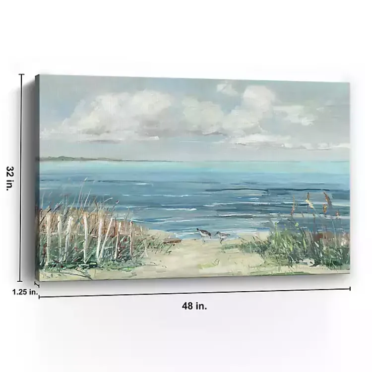 Kirklands Home Canvas Art|Lively Cove Canvas Art Print, 48x32 in. Blue
