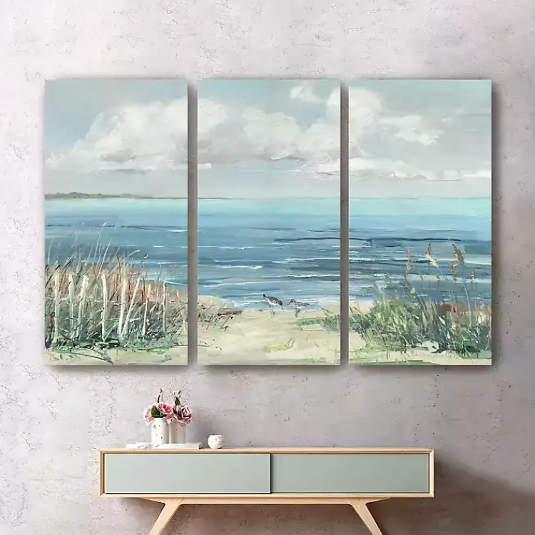 Kirklands Home Canvas Art|Lively Cove Canvas Art Prints, Set of 3 Multi