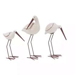 Discount Long Beak Stoneware Bird Figurines, Set of 3 Statues & Figurines