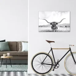 Kirklands Home Canvas Art|Longhorn Giclee Canvas Art Print