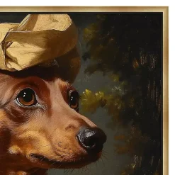 Kirklands Home Canvas Art|Lord Fitzgerald Frankfurter Framed Art Print Multi