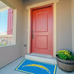 Kirklands Home Area Rugs|Los Angeles Chargers Area Rug, 3x4 Blue