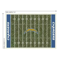 Kirklands Home Area Rugs|Los Angeles Chargers Home Field Area Rug, 6x8