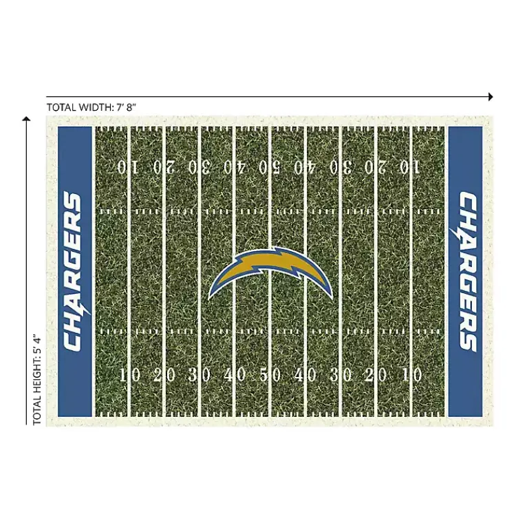 Kirklands Home Area Rugs|Los Angeles Chargers Home Field Area Rug, 6x8