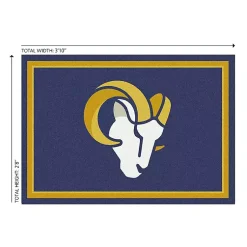 Kirklands Home Area Rugs|Los Angeles Rams Area Rug, 3x4 Blue