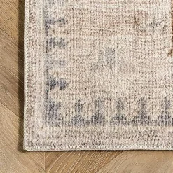 Kirklands Home Area Rugs|Lottie Cream Vintage Washable Area Rug, 8x10 Ivory