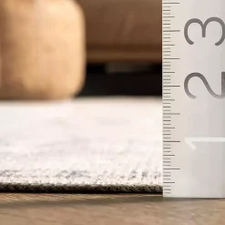 Kirklands Home Area Rugs|Lottie Cream Vintage Washable Area Rug, 6x9 Ivory