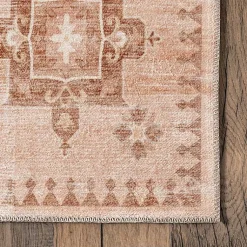 Kirklands Home Area Rugs|Lottie Peach Vintage Washable Area Rug, 8x10 Orange