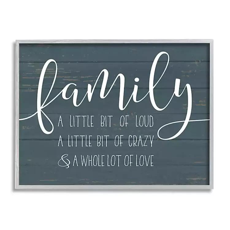 Kirklands Home Wall Quotes & Signs|Loud Family Framed Giclee Canvas Art Print