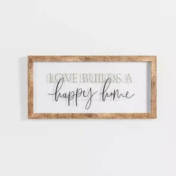 Kirklands Home Wall Quotes & Signs|Love Builds a Happy Home Wall Plaque