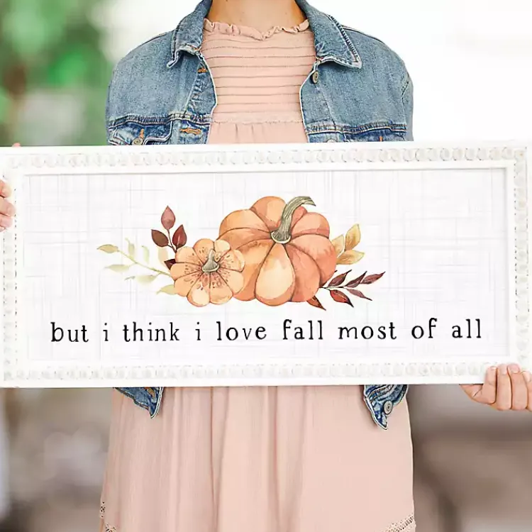 Discount Love Fall The Most Framed Wall Plaque Fall