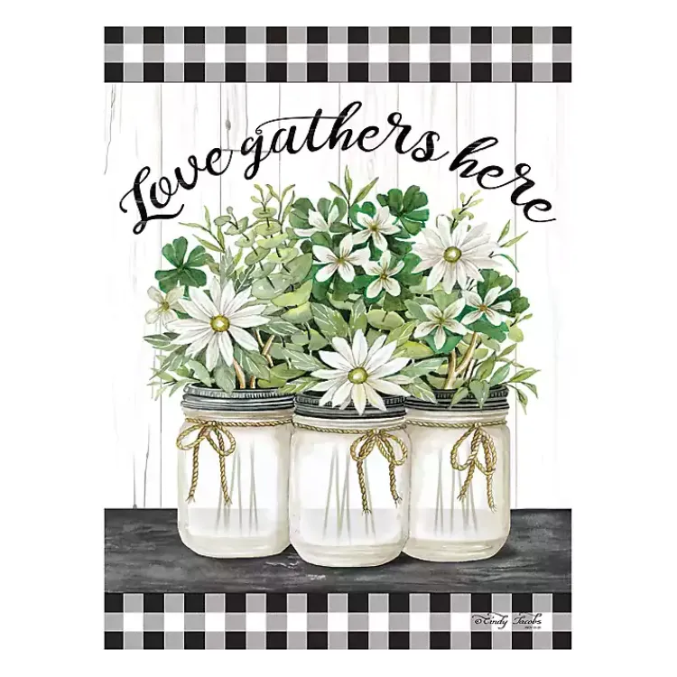 Kirklands Home Wall Quotes & Signs|Love Gathers Here Giclee Canvas Art Print