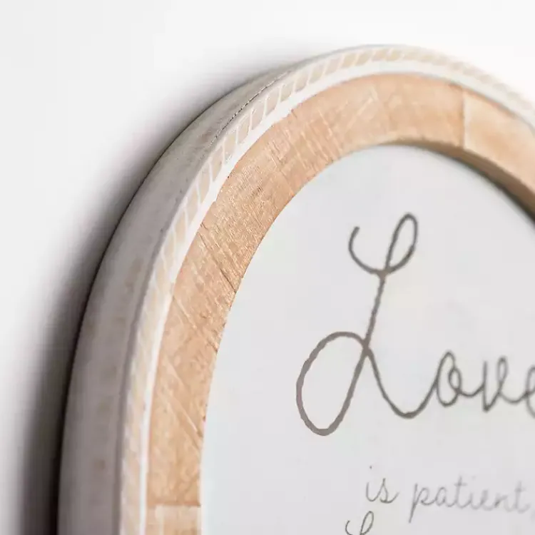 Kirklands Home Wall Quotes & Signs|Love is Patient Arched Wall Plaque White