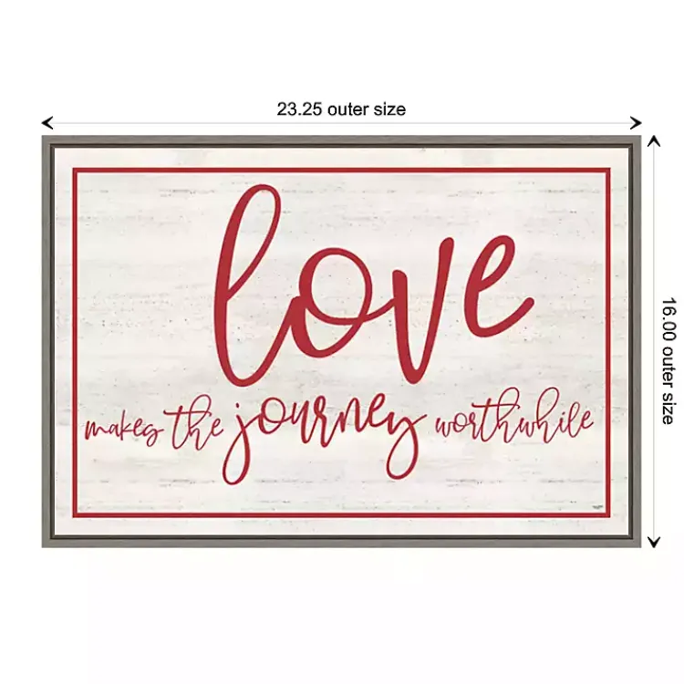 Best Love The Journey Valentine's Framed Wall Art Valentines Day Decorations