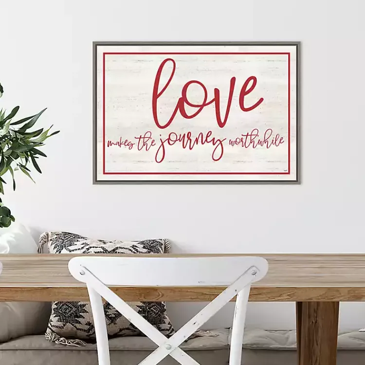 Best Love The Journey Valentine's Framed Wall Art Valentines Day Decorations