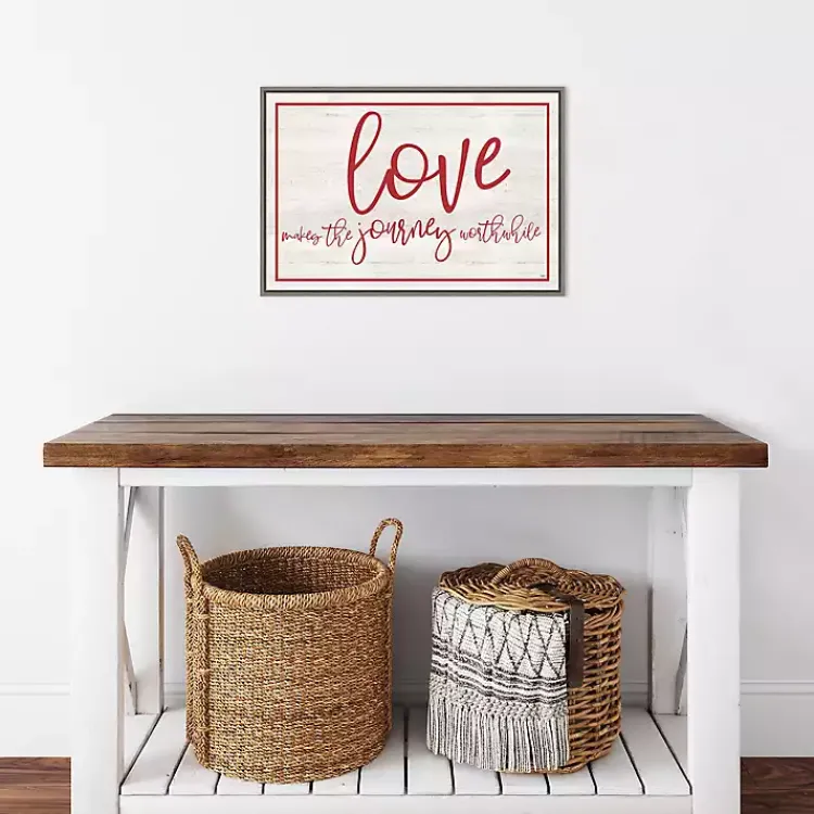 Best Love The Journey Valentine's Framed Wall Art Valentines Day Decorations