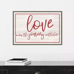Best Love The Journey Valentine's Framed Wall Art Valentines Day Decorations