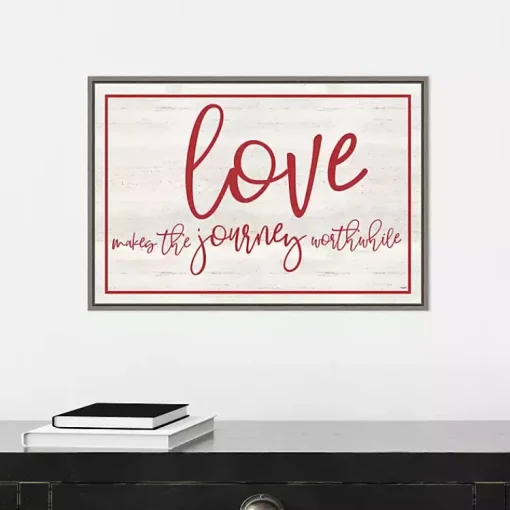 Best Love The Journey Valentine's Framed Wall Art Valentines Day Decorations
