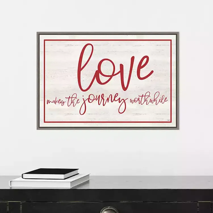 Best Love The Journey Valentine's Framed Wall Art Valentines Day Decorations