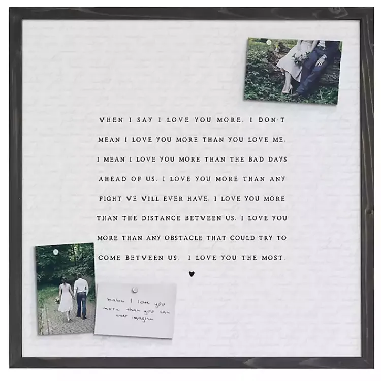 Kirklands Home Wall Quotes & Signs|Love You Most Framed Wall Plaque White