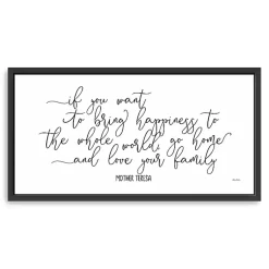 Kirklands Home Wall Quotes & Signs|Love Your Family Framed Giclee Canvas Art Print