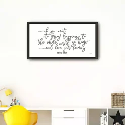 Kirklands Home Wall Quotes & Signs|Love Your Family Framed Giclee Canvas Art Print