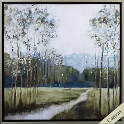 Kirklands Home Canvas Art|Lovely Landscape Framed Canvas Art Print Multi