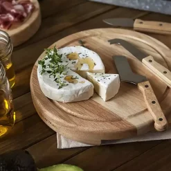 Kirklands Home Serving & Entertaining|LSU Tigers Cheese Board and Tool Set Tan