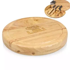 Kirklands Home Serving & Entertaining|LSU Tigers Cheese Board and Tool Set Tan