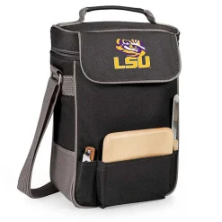 Kirklands Home Barware|LSU Tigers Wine & Cheese Tote Black