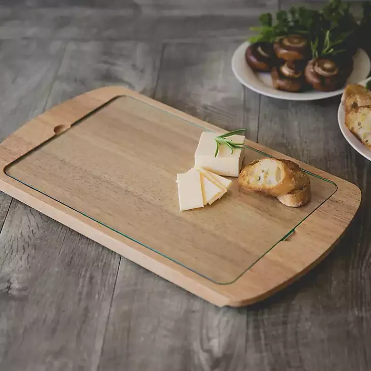 Kirklands Home Serving & Entertaining|LSU Tigers Wood and Glass Serving Board