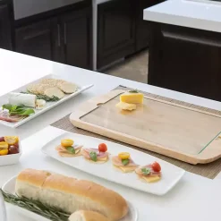 Kirklands Home Serving & Entertaining|LSU Tigers Wood and Glass Serving Board