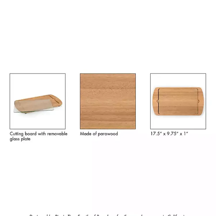 Kirklands Home Serving & Entertaining|LSU Tigers Wood and Glass Serving Board