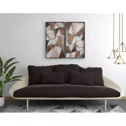 Kirklands Home Wall Plaques|Lucas Geometric Wall Plaques, Set of 2