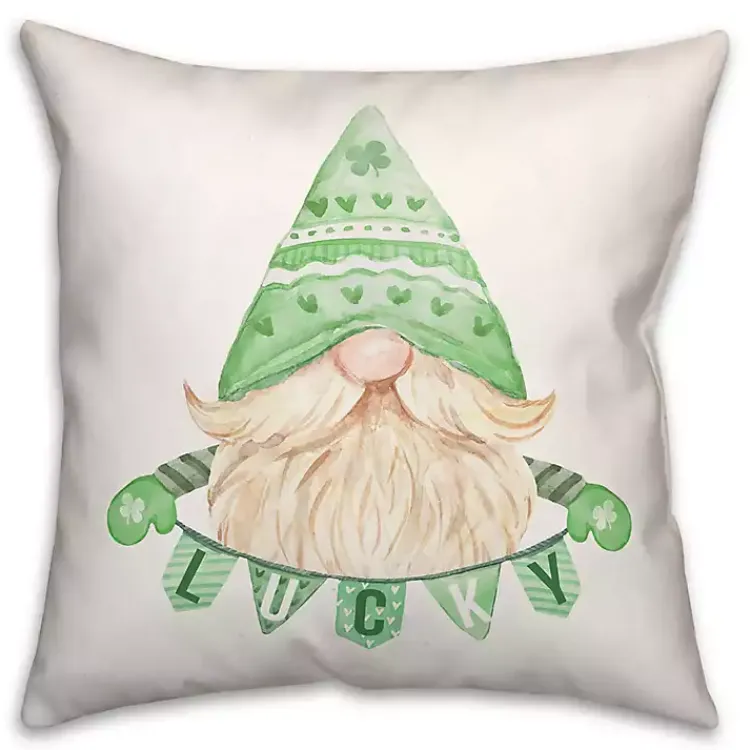 Sale Lucky Gnome Pillow St Patricks Day Decorations