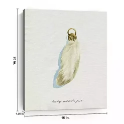 Online Lucky Rabbit's Foot Canvas Art Print St Patricks Day Decorations