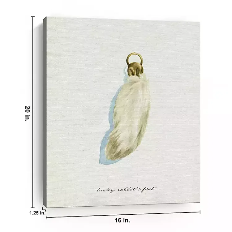 Online Lucky Rabbit's Foot Canvas Art Print St Patricks Day Decorations