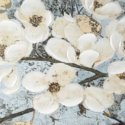 Kirklands Home Canvas Art|Luminous Gold Foil Bloom Canvas Art Print