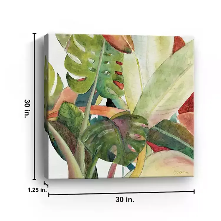 Kirklands Home Canvas Art|Lush Garden Square I Giclee Canvas Art Print Green