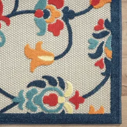 Kirklands Home Outdoor Rugs|Lyla Multi Floral Damask Indoor/Outdoor Rug, 5x8