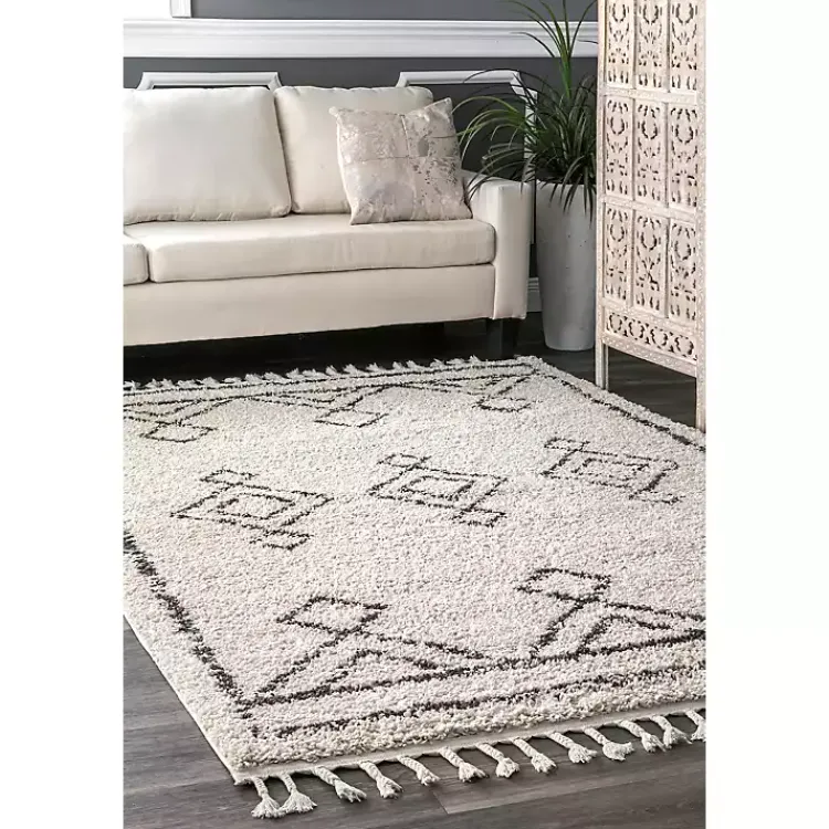Kirklands Home Area Rugs|Macey Moroccan Diamond Area Rug, 5x8