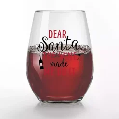 Outlet Made Me Do It Christmas Wine Glasses, Set of 2 Christmas Dining & Entertaining