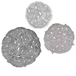 Kirklands Home Wall Plaques|Madison Park Iron Feathers Wall Plaques, Set of 3