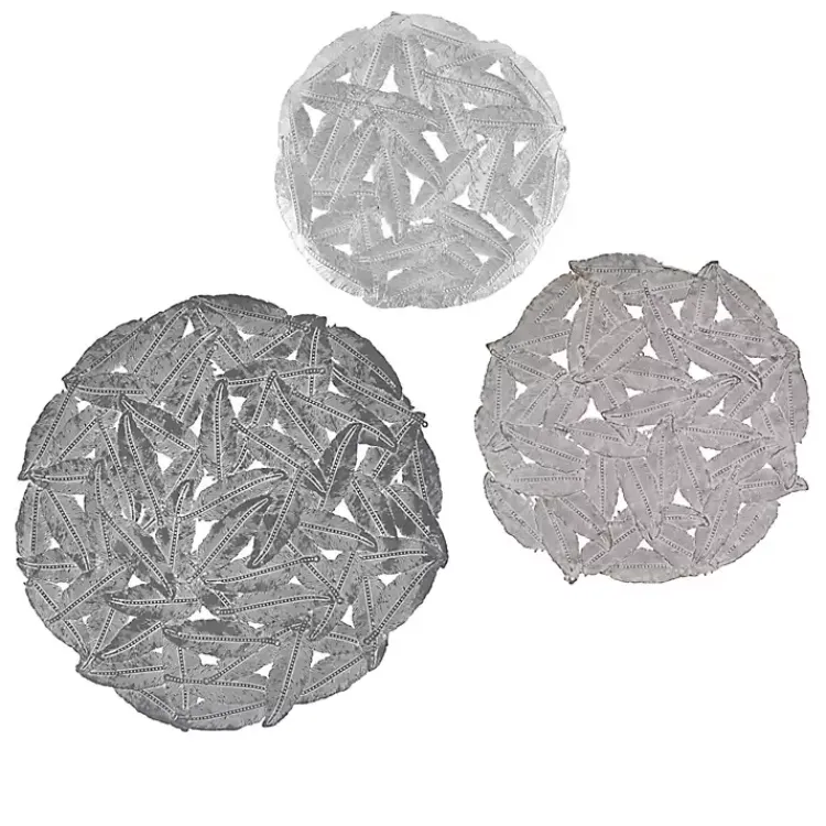 Kirklands Home Wall Plaques|Madison Park Iron Feathers Wall Plaques, Set of 3