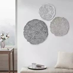 Kirklands Home Wall Plaques|Madison Park Iron Feathers Wall Plaques, Set of 3
