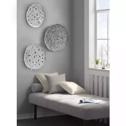 Kirklands Home Wall Plaques|Madison Park Iron Feathers Wall Plaques, Set of 3