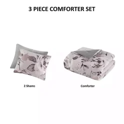 Kirklands Home Comforters|Madison Park Penny 3-pc. Full/Queen Comforter Set Purple