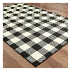 Kirklands Home Outdoor Rugs|Madura Buffalo Check Outdoor Area Rug, 5x7