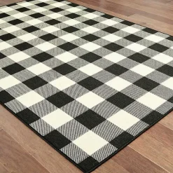 Kirklands Home Area Rugs|Madura Buffalo Check Outdoor Area Rug, 8x13