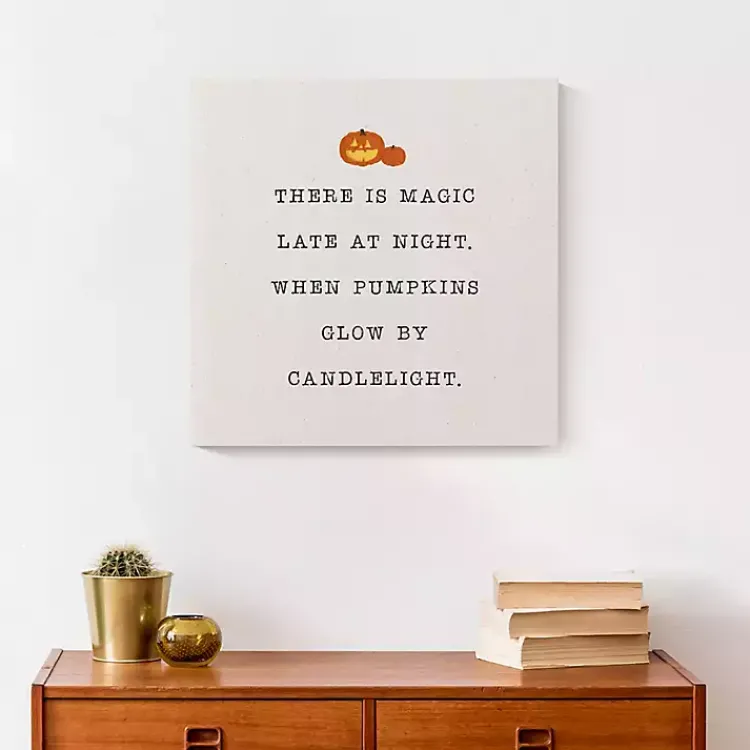 Magic At Night Canvas Art Print Halloween